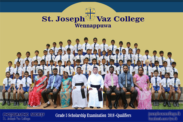 Scholarship Examination 2018 - St. Joseph Vaz College - Wennappuwa - Sri Lanka