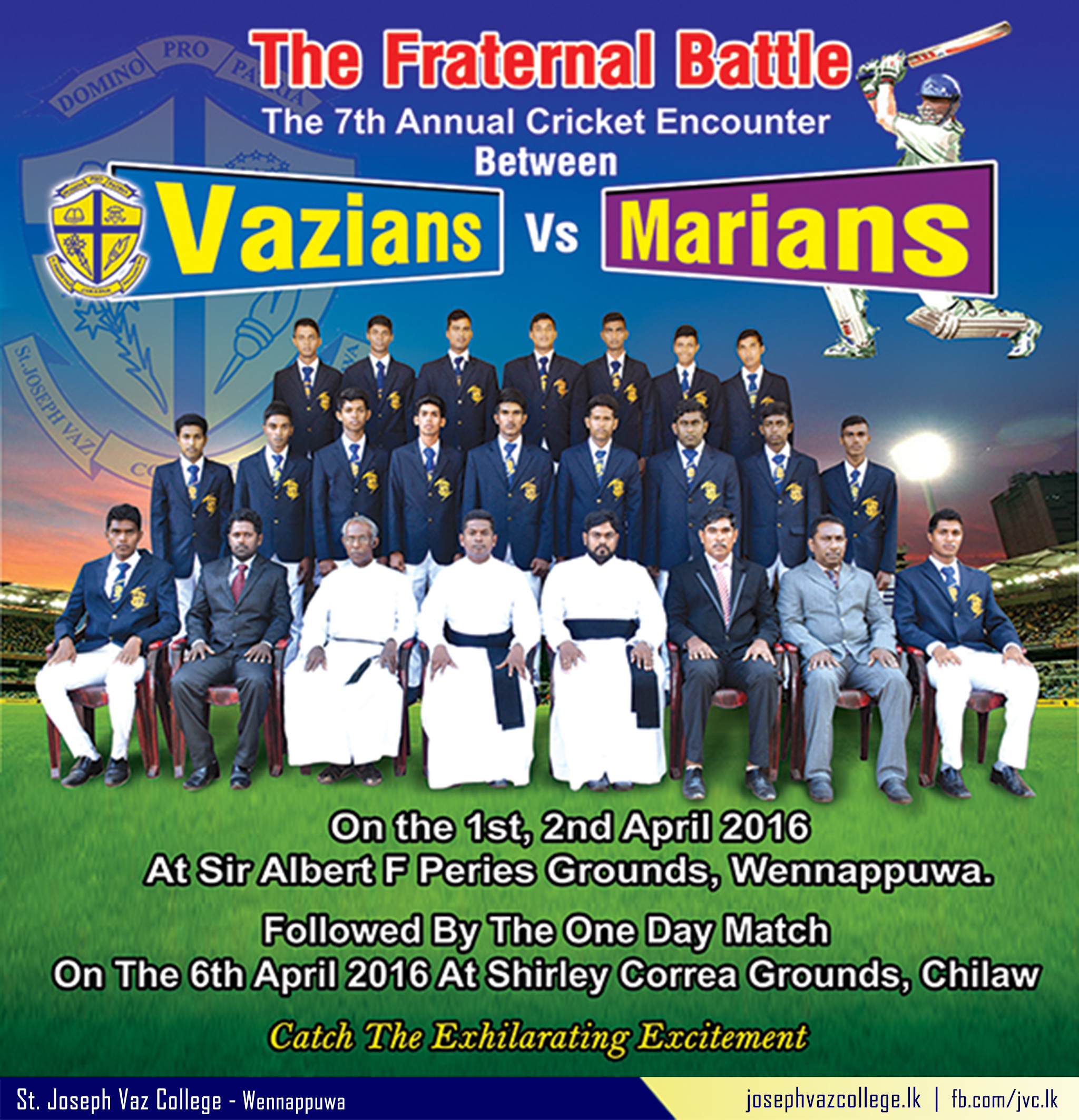 Fraternal Battle - 2016 - Day 1 - St. Joseph Vaz College - Wennappuwa