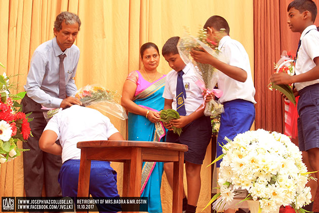 Retirement Of Mrs. Badra And Mr. Ostin - St. Joseph Vaz College - Wennappuwa - Sri Lanka