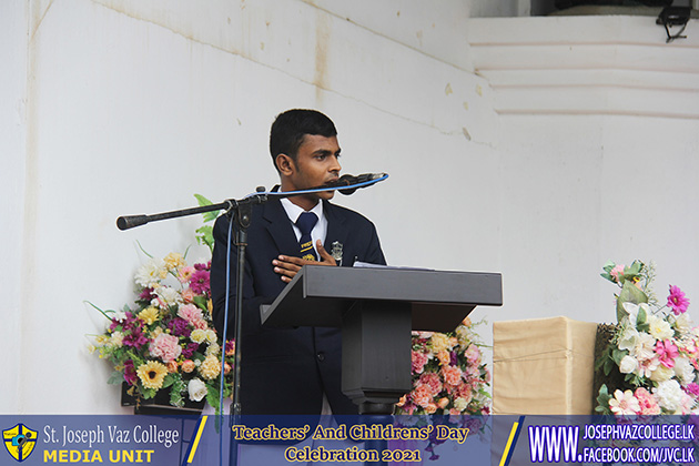 Childrens & Teachers Day Celebration 2021 - St. Joseph Vaz College - Wennappuwa - Sri Lanka