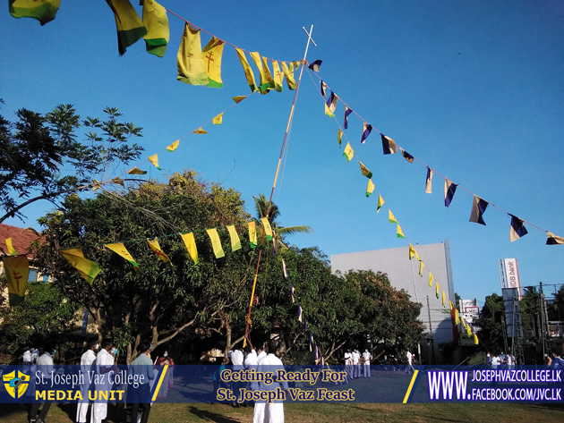 St. Joseph Vaz's Feast - 2022 - Hoisting Of The Flagstaff - St. Joseph Vaz College - Wennappuwa - Sri Lanka