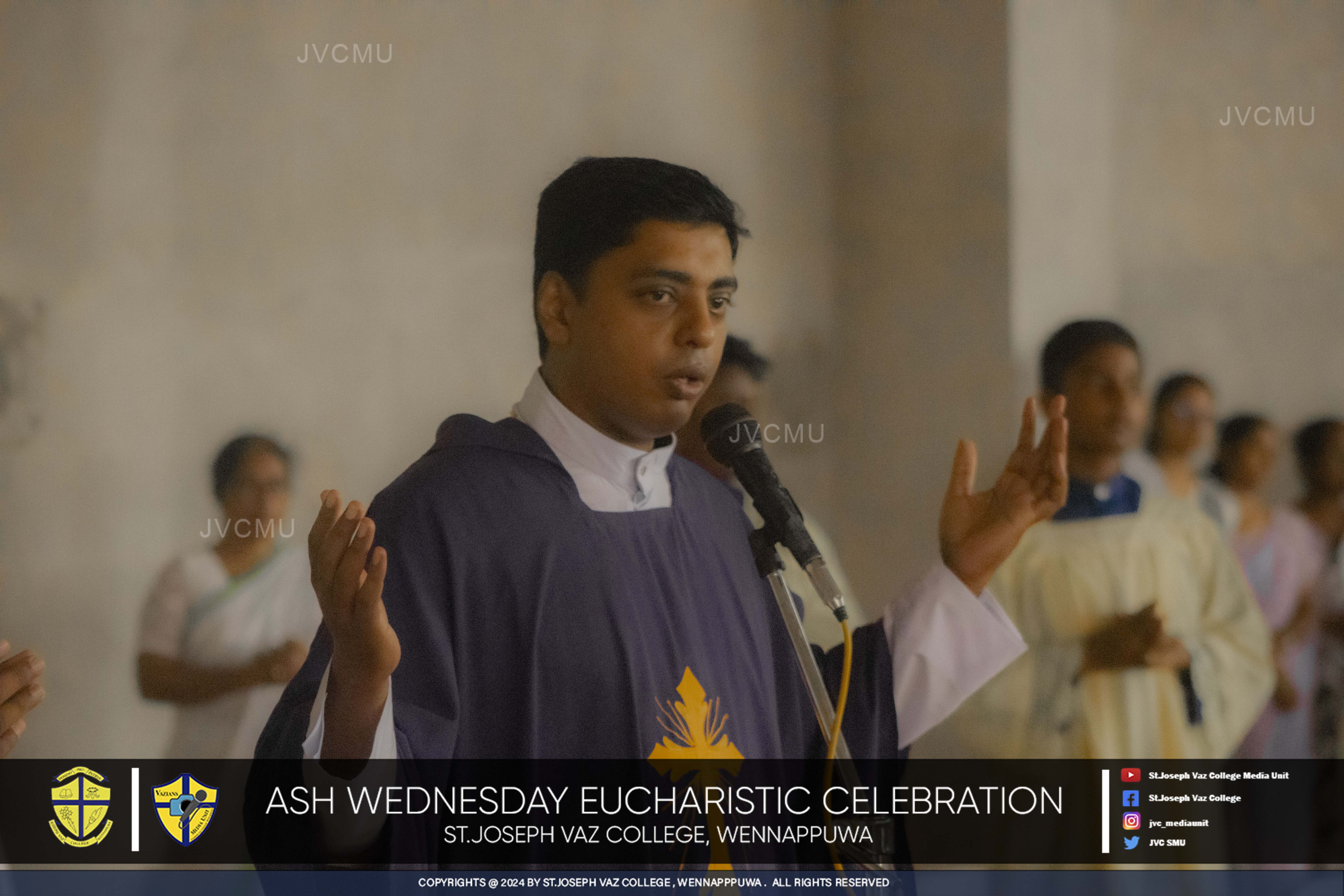 Ash Wednesday Eucharistic Celebration - 2024 - St. Joseph Vaz College - Wennappuwa - Sri Lanka
