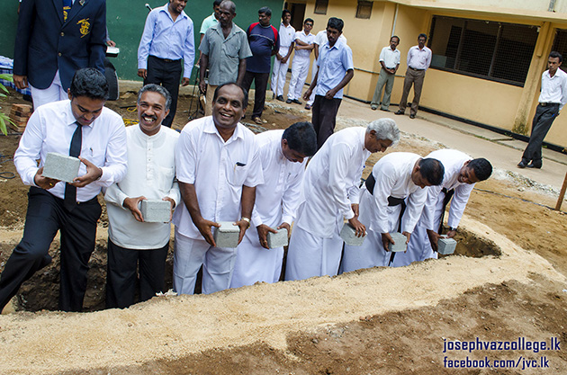Laying Foundation Stone For The Proposed Staff Room