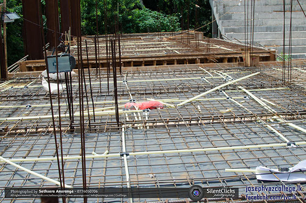 Concreting The Stage Of The Auditorium - St.Joseph Vaz College