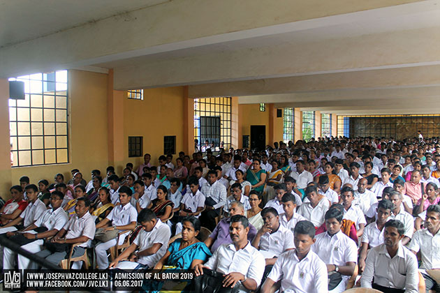 Admission Of A/L Batch 2019 - St. Joseph Vaz College - Wennappuwa - Sri Lanka