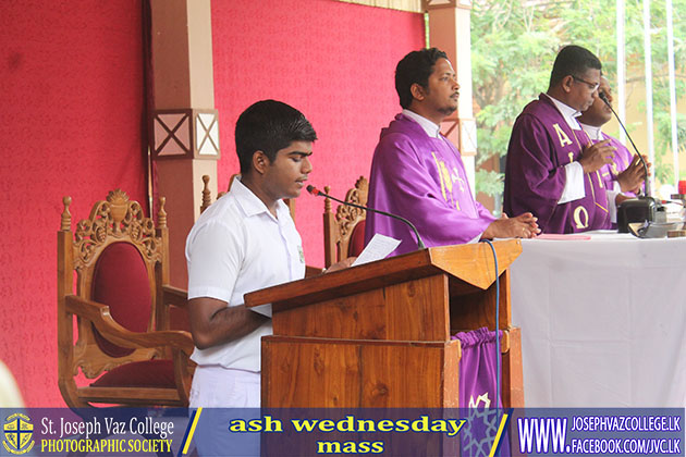 Ash Wednesday Mass - St. Joseph Vaz College - Wennappuwa - Sri Lanka