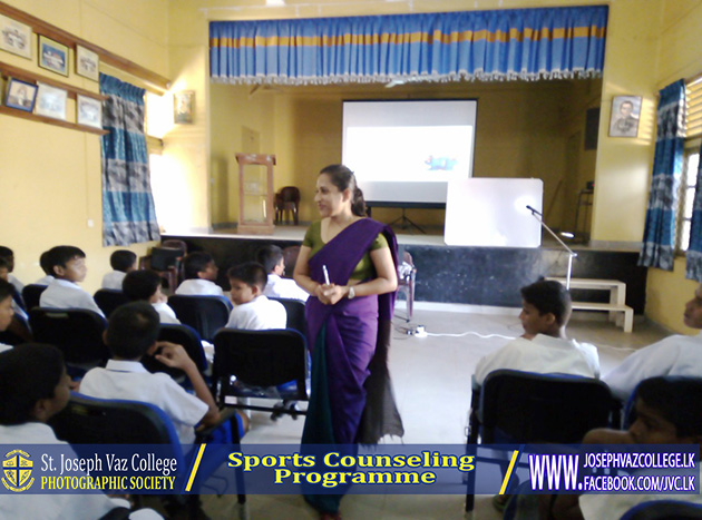 Sports Counseling Programme. - St. Joseph Vaz College - Wennappuwa - Sri Lanka