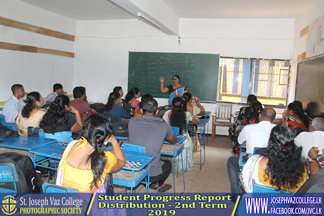 Student Progress Report Distribution - 2nd Term 2019 - St. Joseph Vaz College - Wennappuwa - Sri Lanka