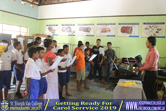 Getting Ready For Carol Service 2019 - St. Joseph Vaz College - Wennappuwa - Sri Lanka