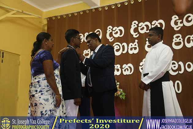 Prefects Investiture 2020 - St. Joseph Vaz College - Wennappuwa - Sri Lanka