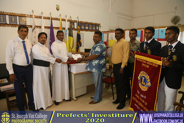Prefects Investiture 2020 - St. Joseph Vaz College - Wennappuwa - Sri Lanka