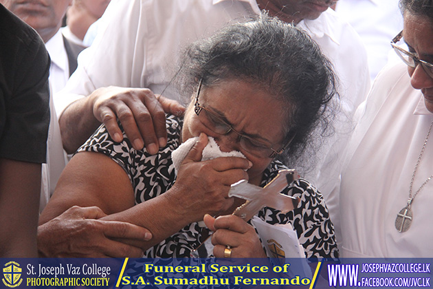 Funeral Service Of S. A. Sumadhu Fernando - St. Joseph Vaz College - Wennappuwa - Sri Lanka