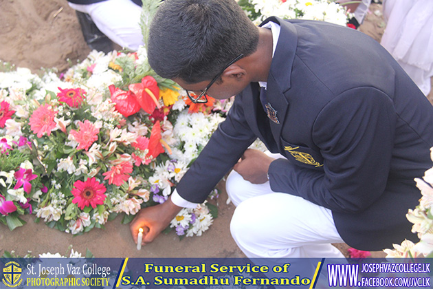 Funeral Service Of S. A. Sumadhu Fernando - St. Joseph Vaz College - Wennappuwa - Sri Lanka