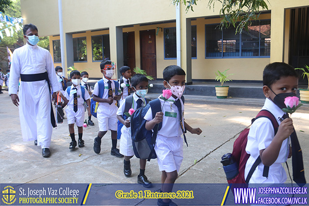 Grade 1 Entrance 2021 - St. Joseph Vaz College - Wennappuwa - Sri Lanka