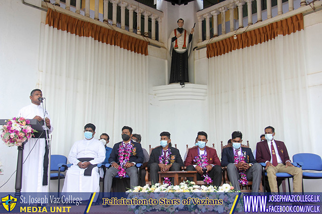 Felicitation To Vazian Stars - St. Joseph Vaz College - Wennappuwa - Sri Lanka