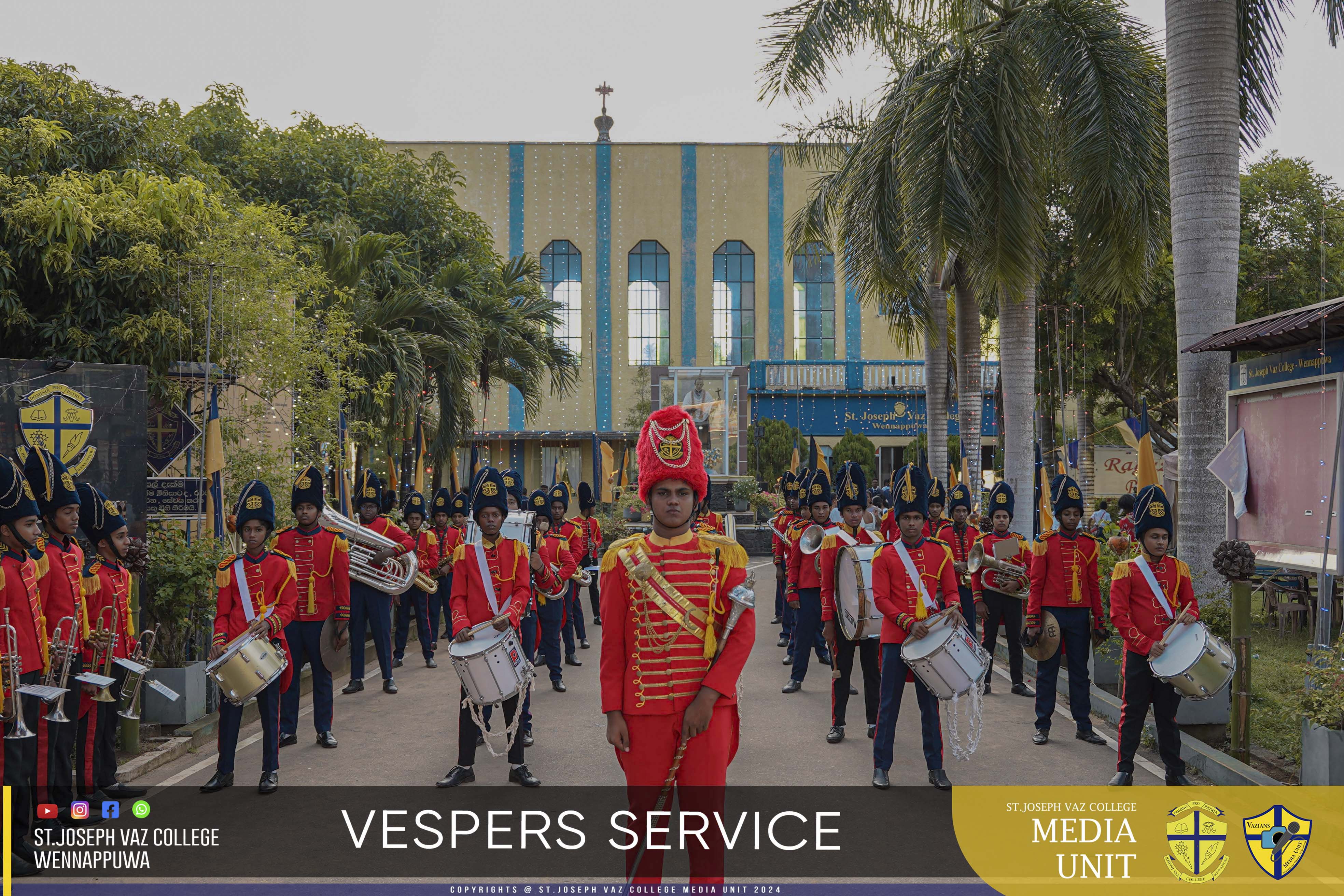 Vespers Service - Granite Jubilee Fiesta - St. Joseph Vaz College - Wennappuwa - Sri Lanka