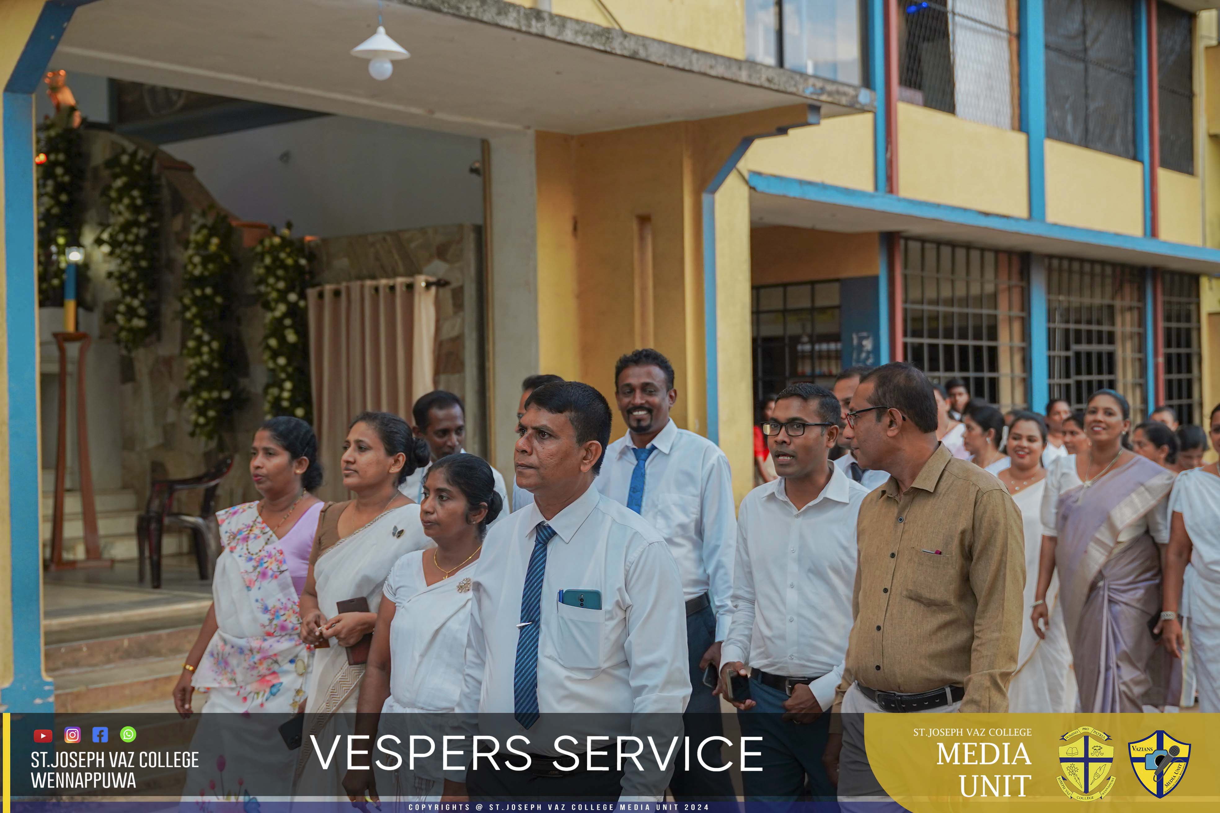 Vespers Service - Granite Jubilee Fiesta - St. Joseph Vaz College - Wennappuwa - Sri Lanka