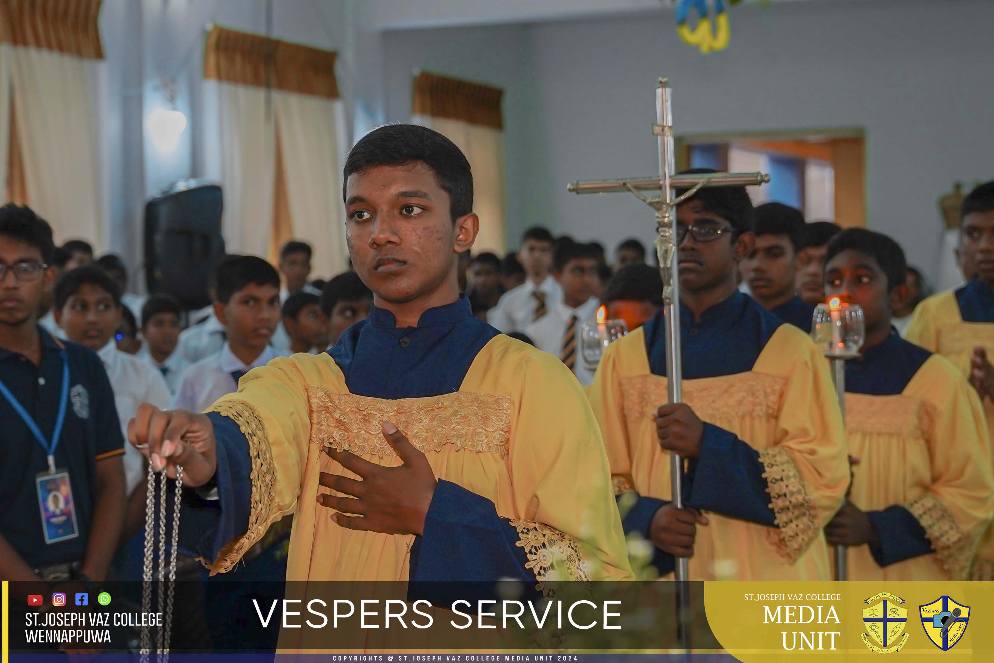 Vespers Service - Granite Jubilee Fiesta - St. Joseph Vaz College - Wennappuwa - Sri Lanka