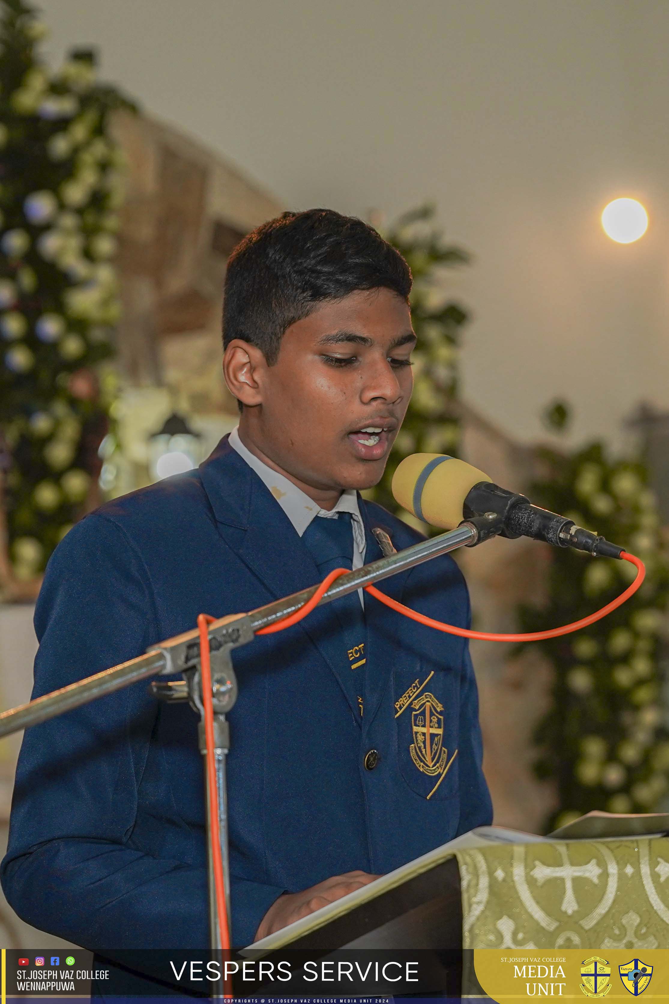 Vespers Service - Granite Jubilee Fiesta - St. Joseph Vaz College - Wennappuwa - Sri Lanka