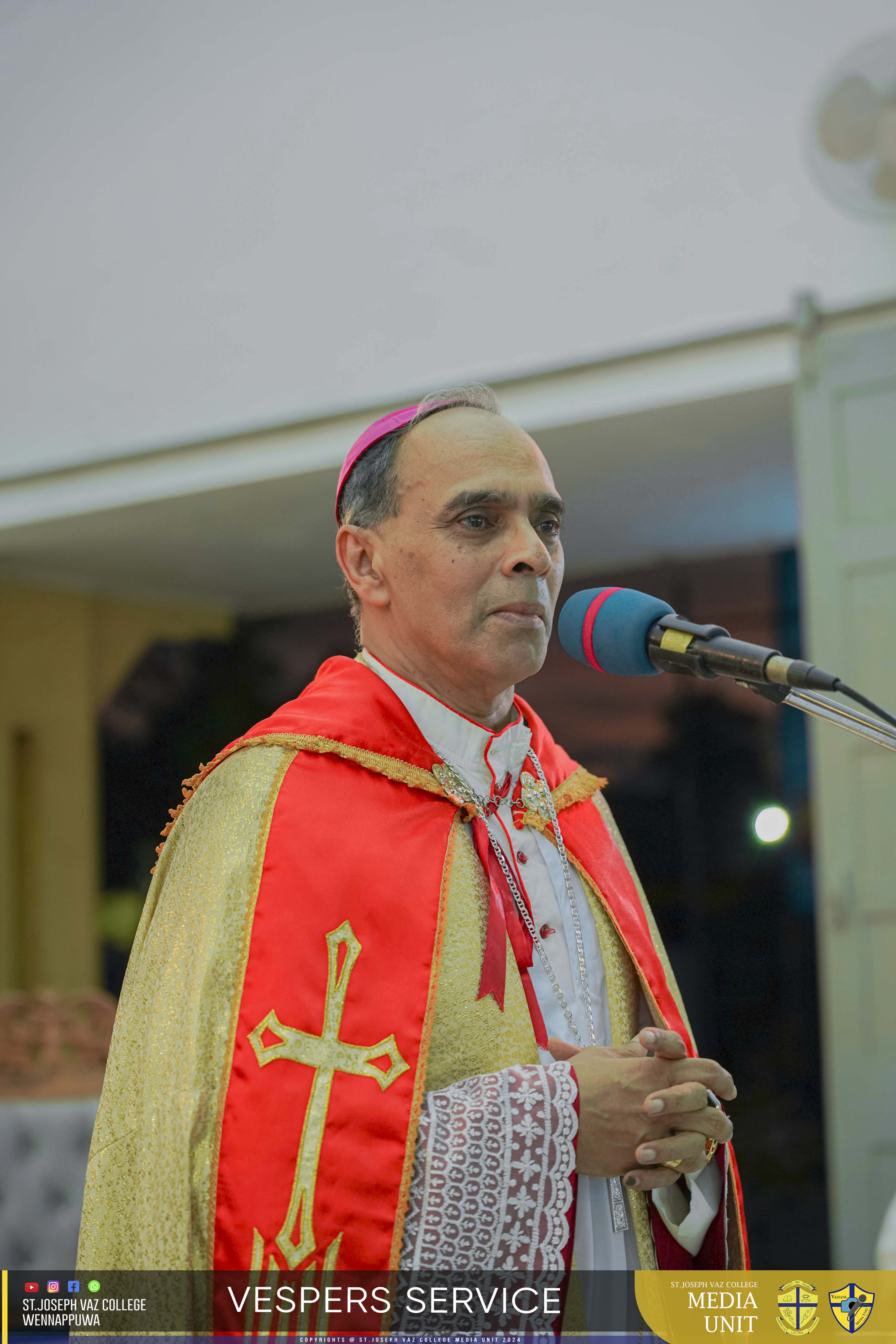 Vespers Service - Granite Jubilee Fiesta - St. Joseph Vaz College - Wennappuwa - Sri Lanka