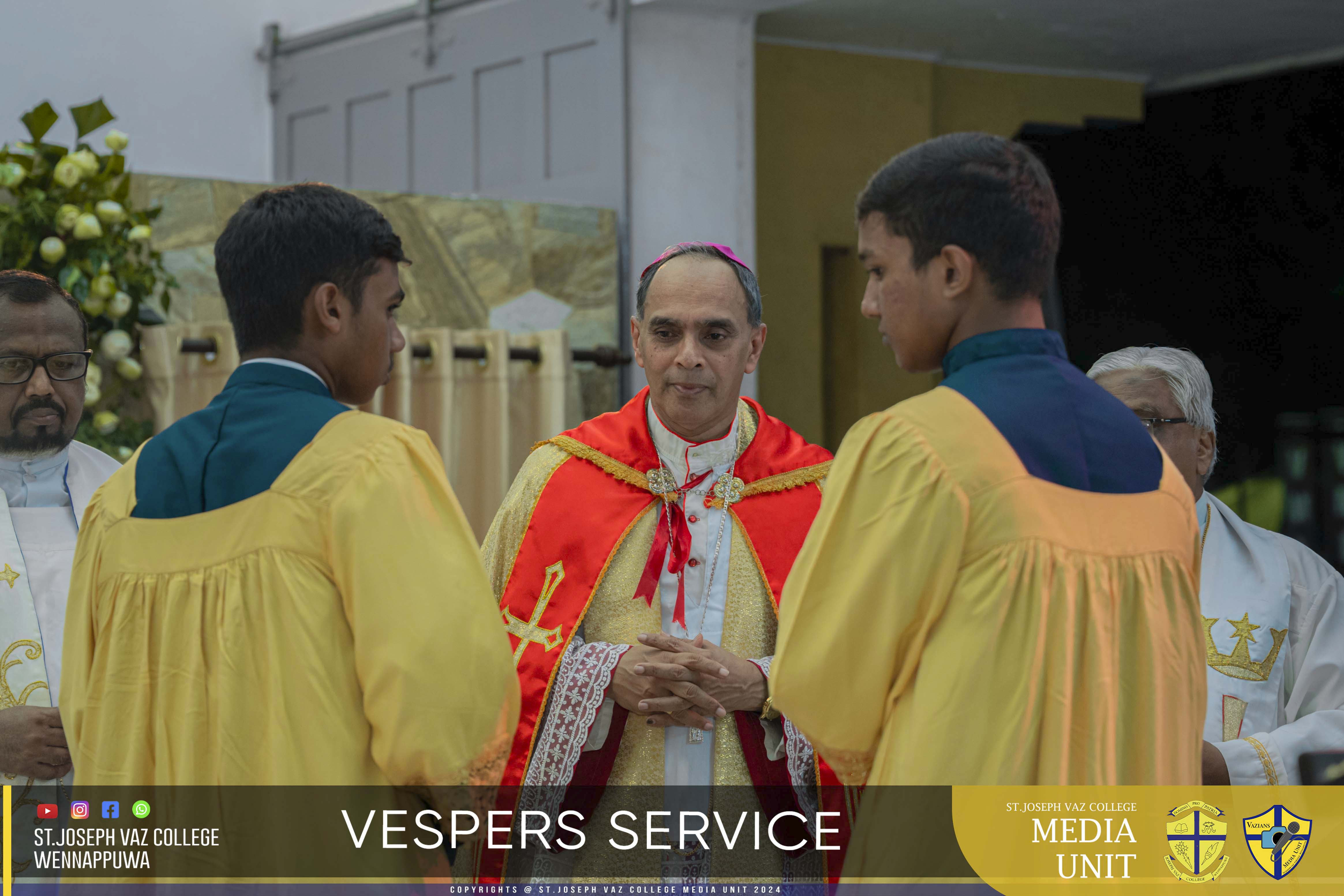 Vespers Service - Granite Jubilee Fiesta - St. Joseph Vaz College - Wennappuwa - Sri Lanka