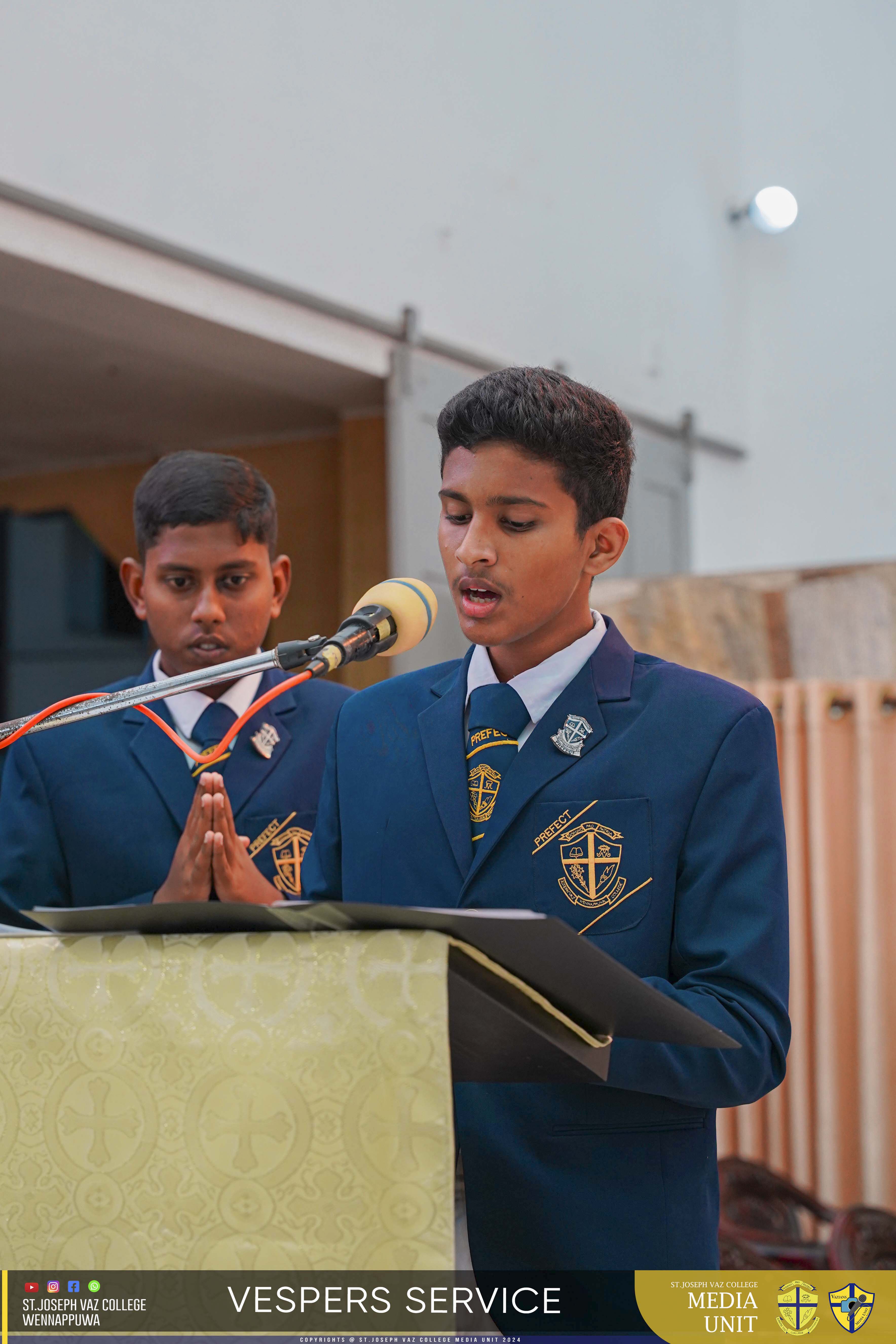 Vespers Service - Granite Jubilee Fiesta - St. Joseph Vaz College - Wennappuwa - Sri Lanka