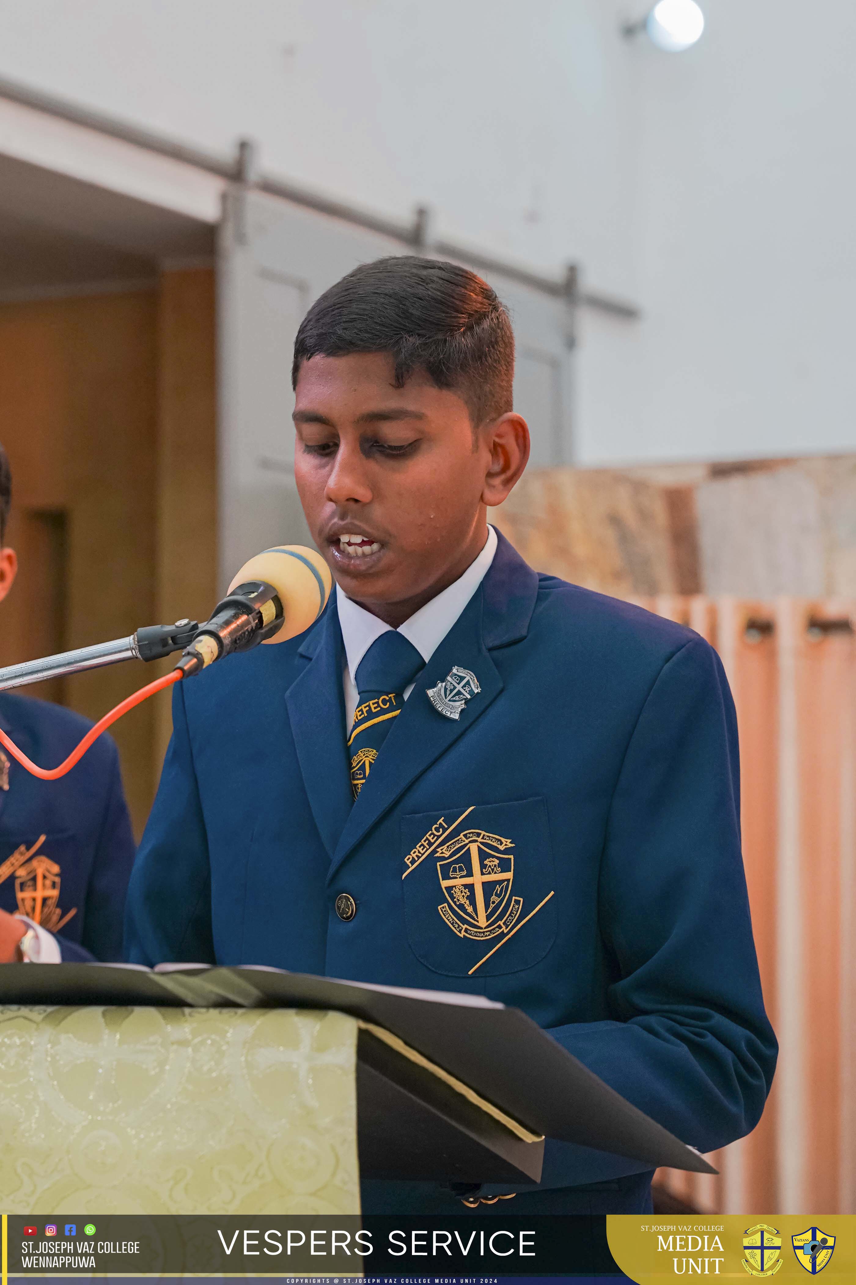 Vespers Service - Granite Jubilee Fiesta - St. Joseph Vaz College - Wennappuwa - Sri Lanka