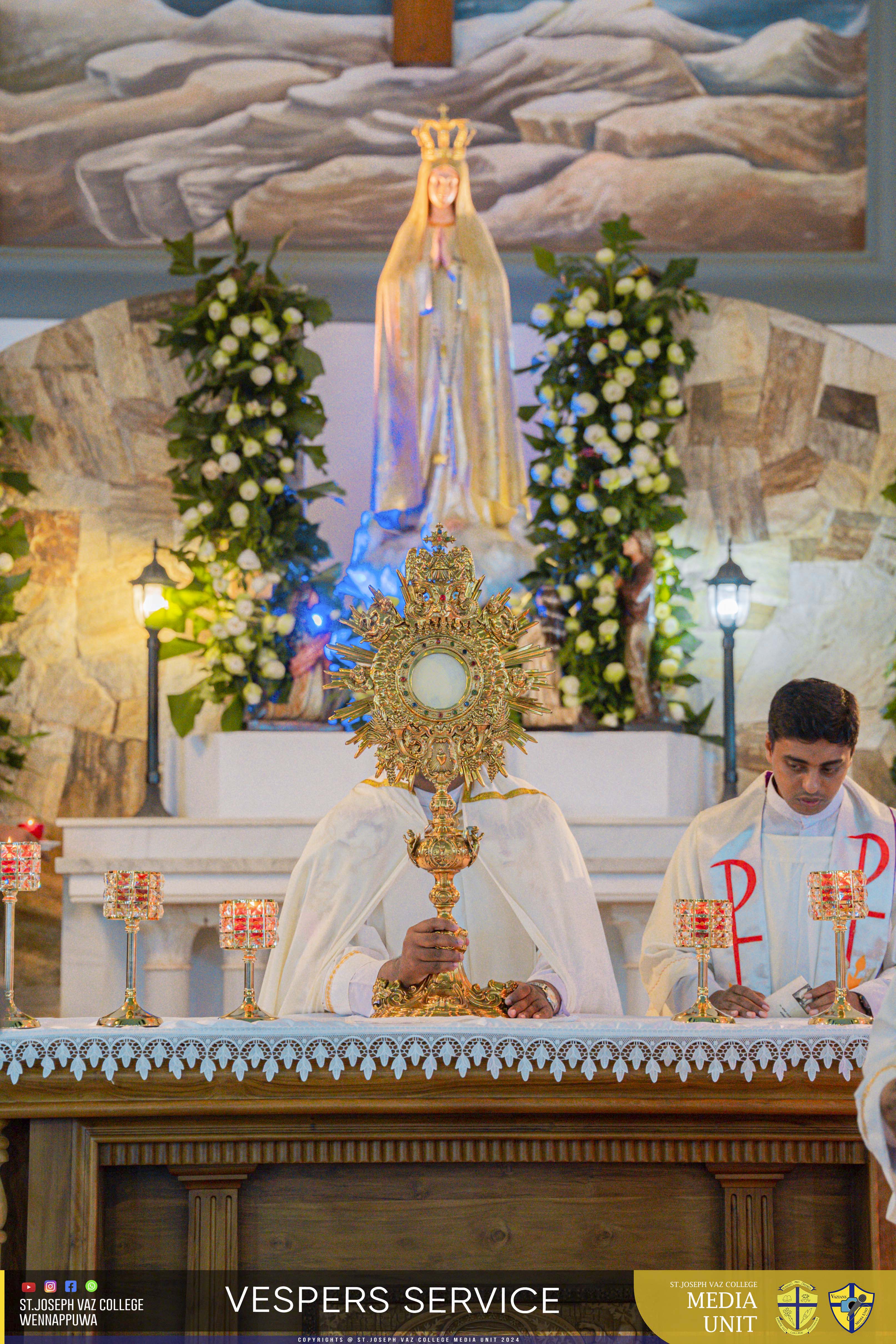 Vespers Service - Granite Jubilee Fiesta - St. Joseph Vaz College - Wennappuwa - Sri Lanka