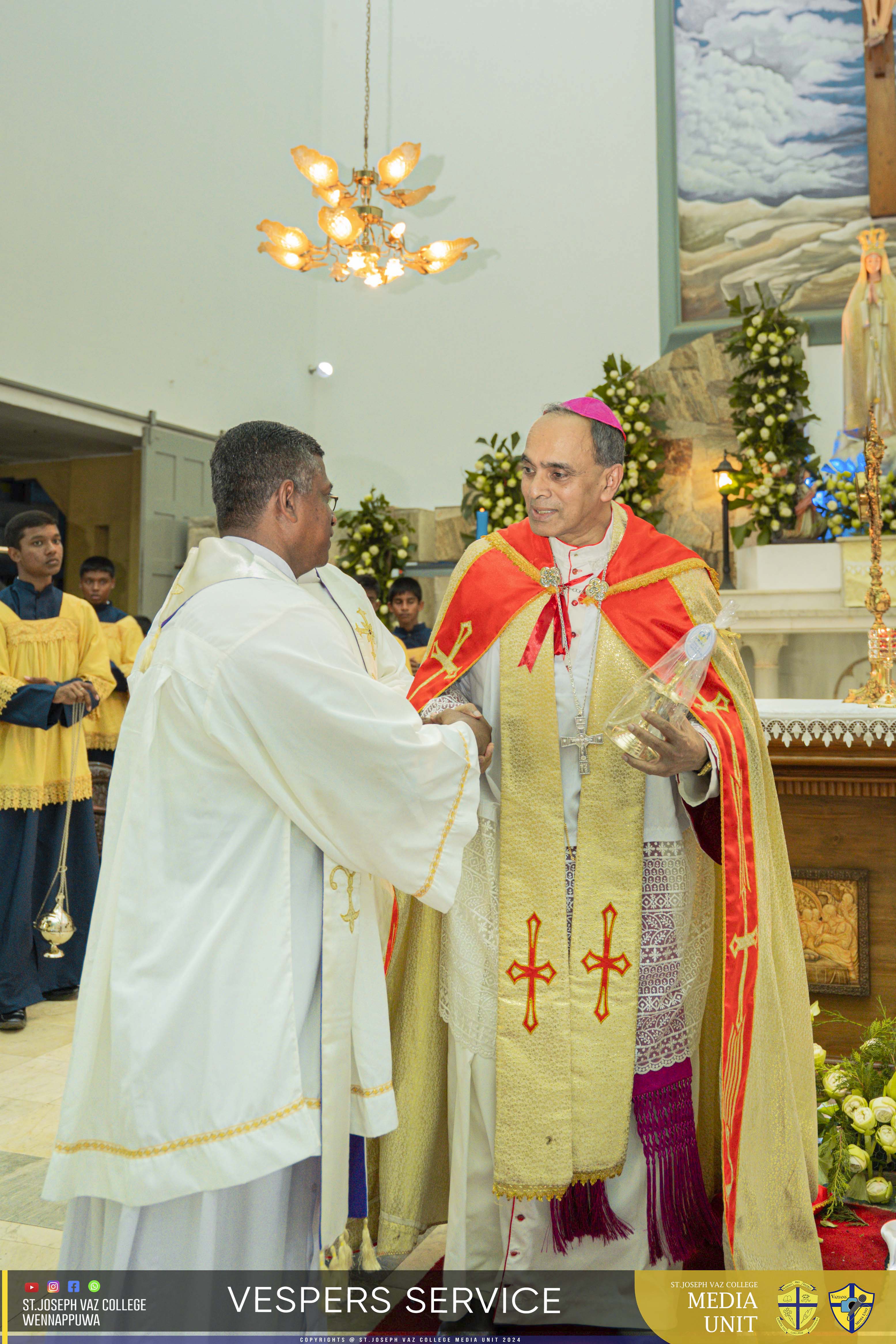 Vespers Service - Granite Jubilee Fiesta - St. Joseph Vaz College - Wennappuwa - Sri Lanka