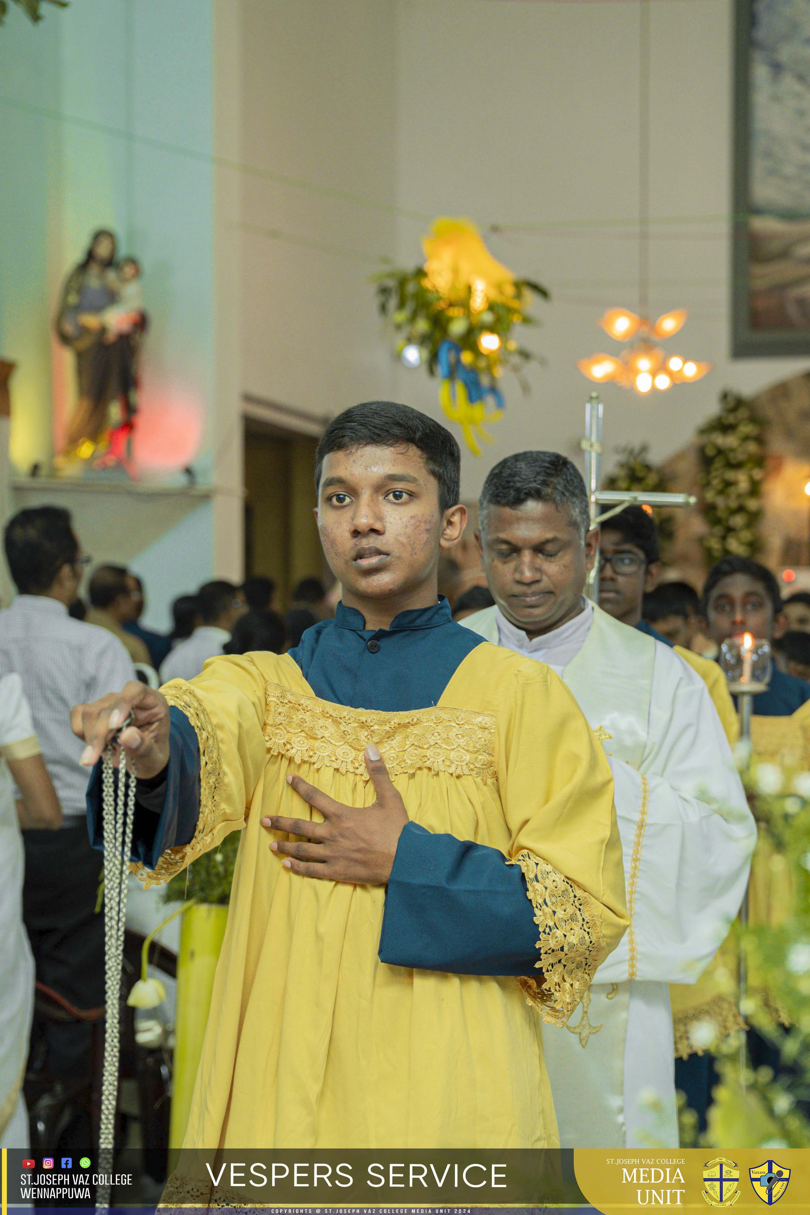 Vespers Service - Granite Jubilee Fiesta - St. Joseph Vaz College - Wennappuwa - Sri Lanka