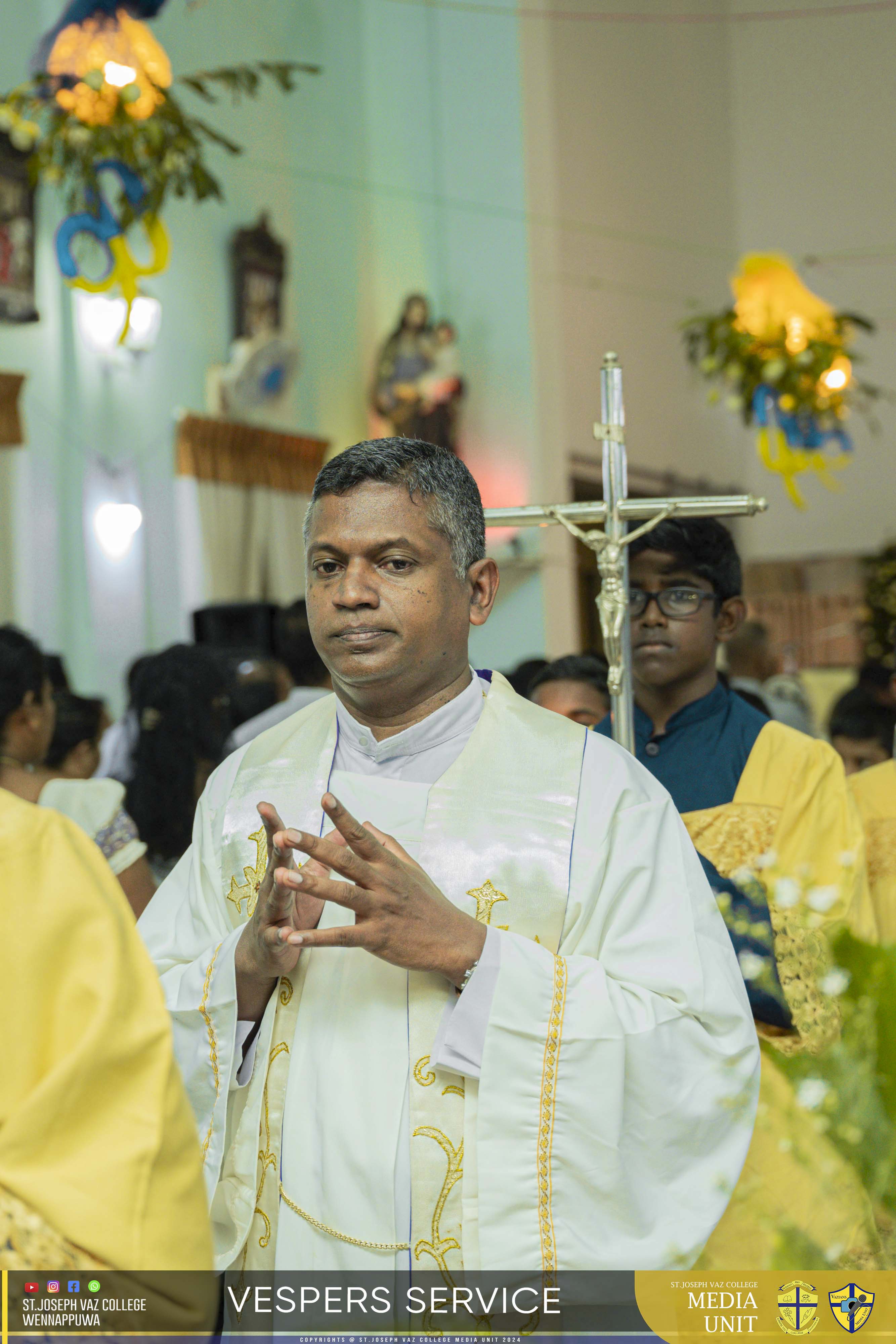 Vespers Service - Granite Jubilee Fiesta - St. Joseph Vaz College - Wennappuwa - Sri Lanka