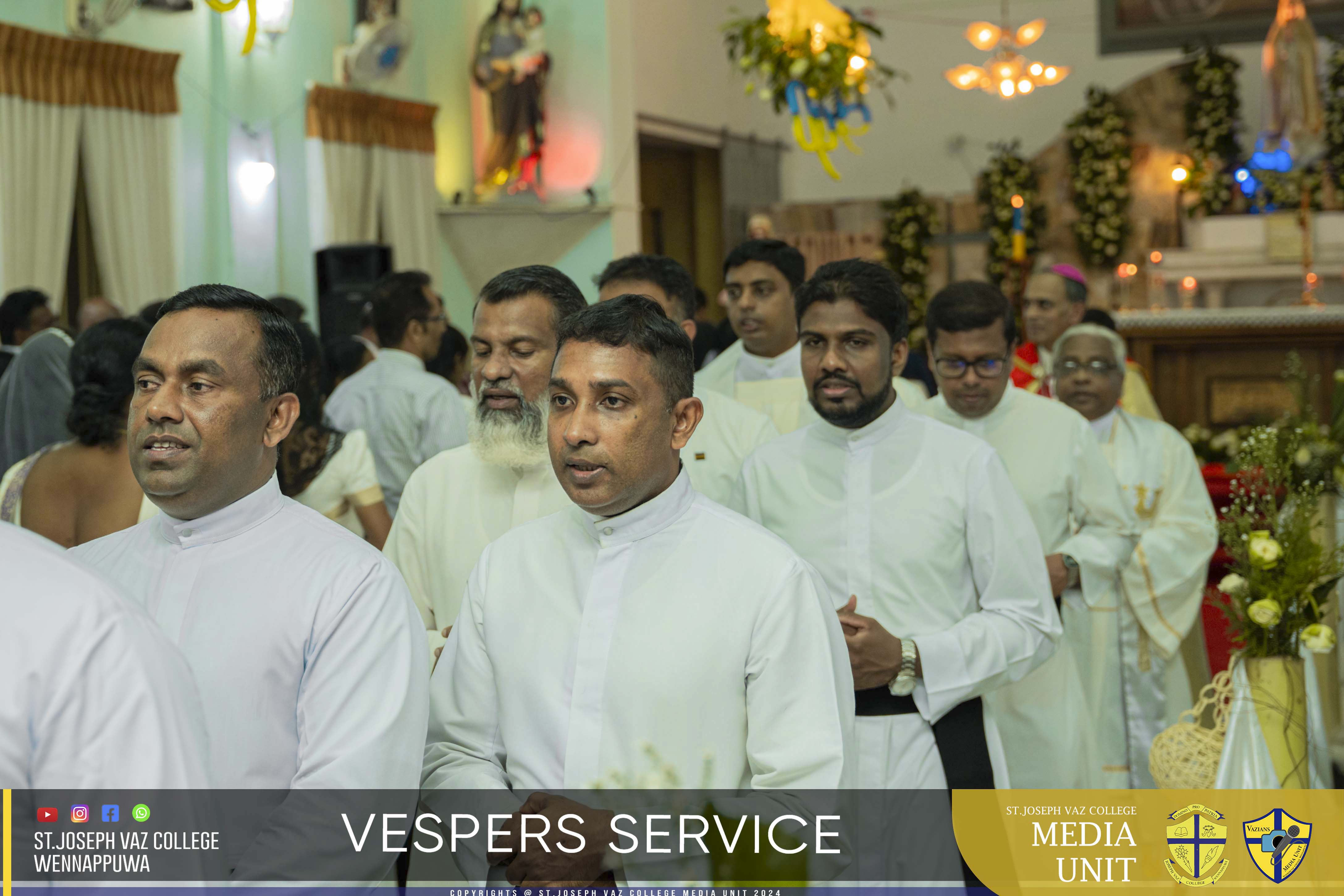 Vespers Service - Granite Jubilee Fiesta - St. Joseph Vaz College - Wennappuwa - Sri Lanka