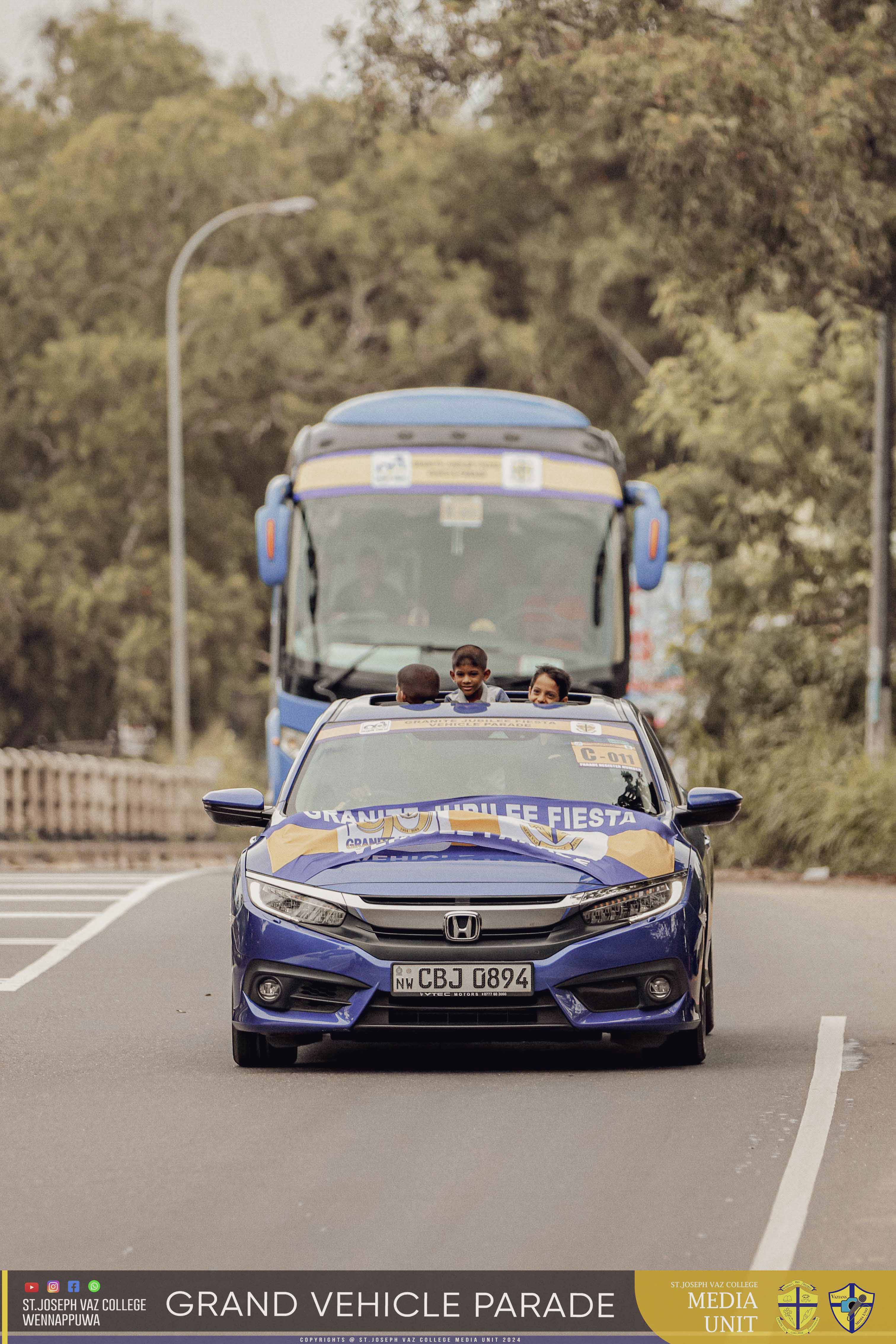 Grand Vehicle Parade - Granite Jubilee Fiesta - St. Joseph Vaz College - Wennappuwa - Sri Lanka