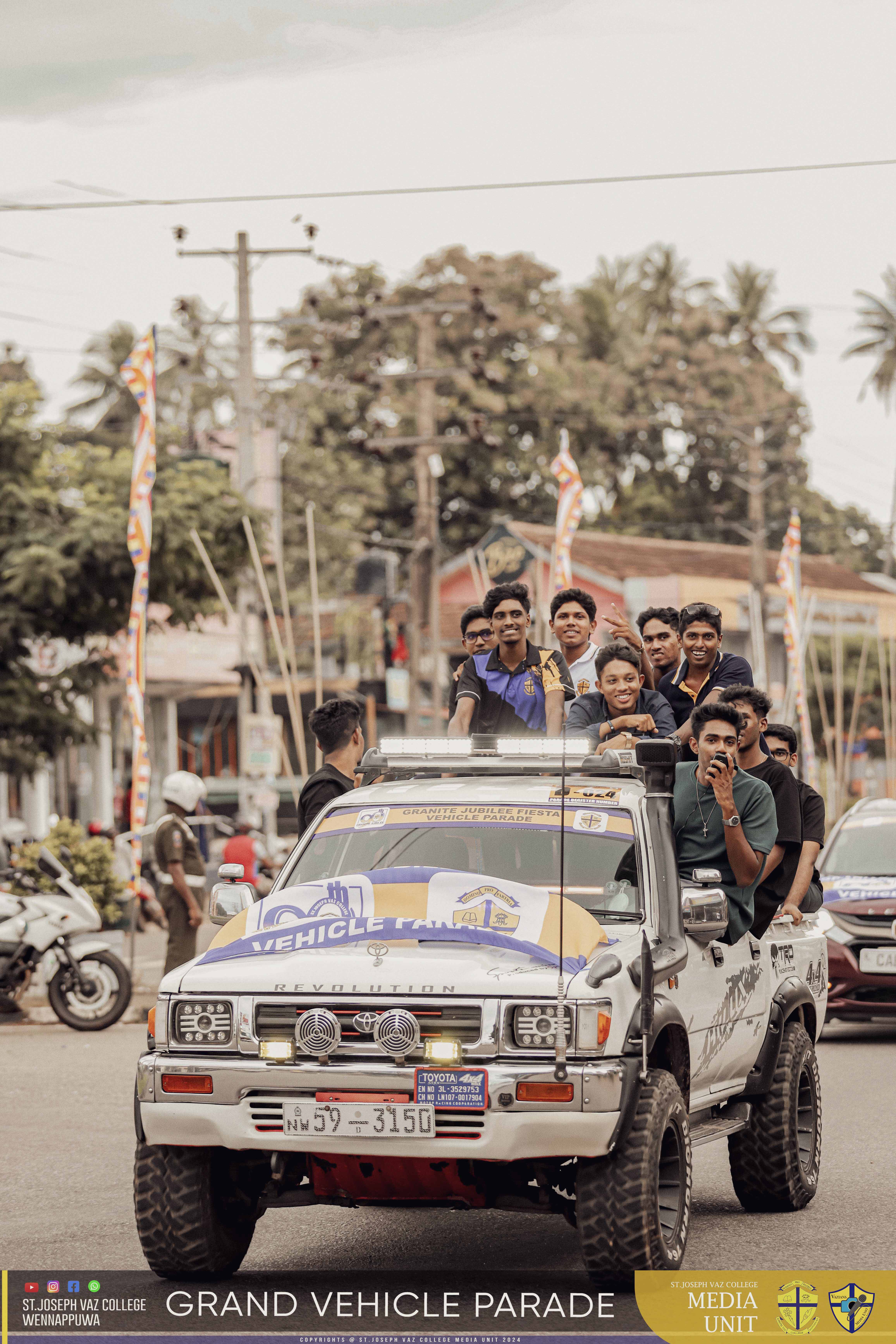 Grand Vehicle Parade - Granite Jubilee Fiesta - St. Joseph Vaz College - Wennappuwa - Sri Lanka