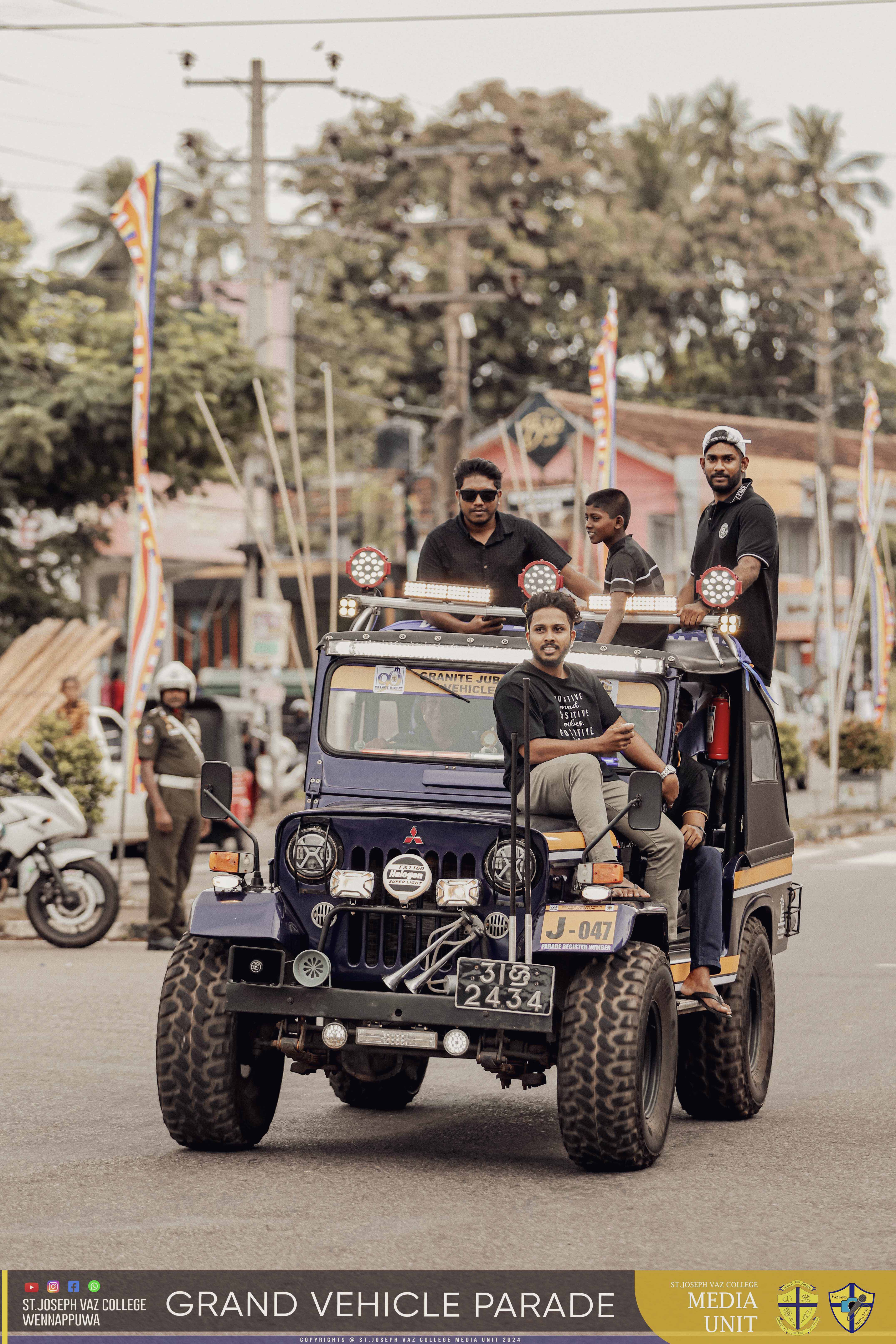 Grand Vehicle Parade - Granite Jubilee Fiesta - St. Joseph Vaz College - Wennappuwa - Sri Lanka