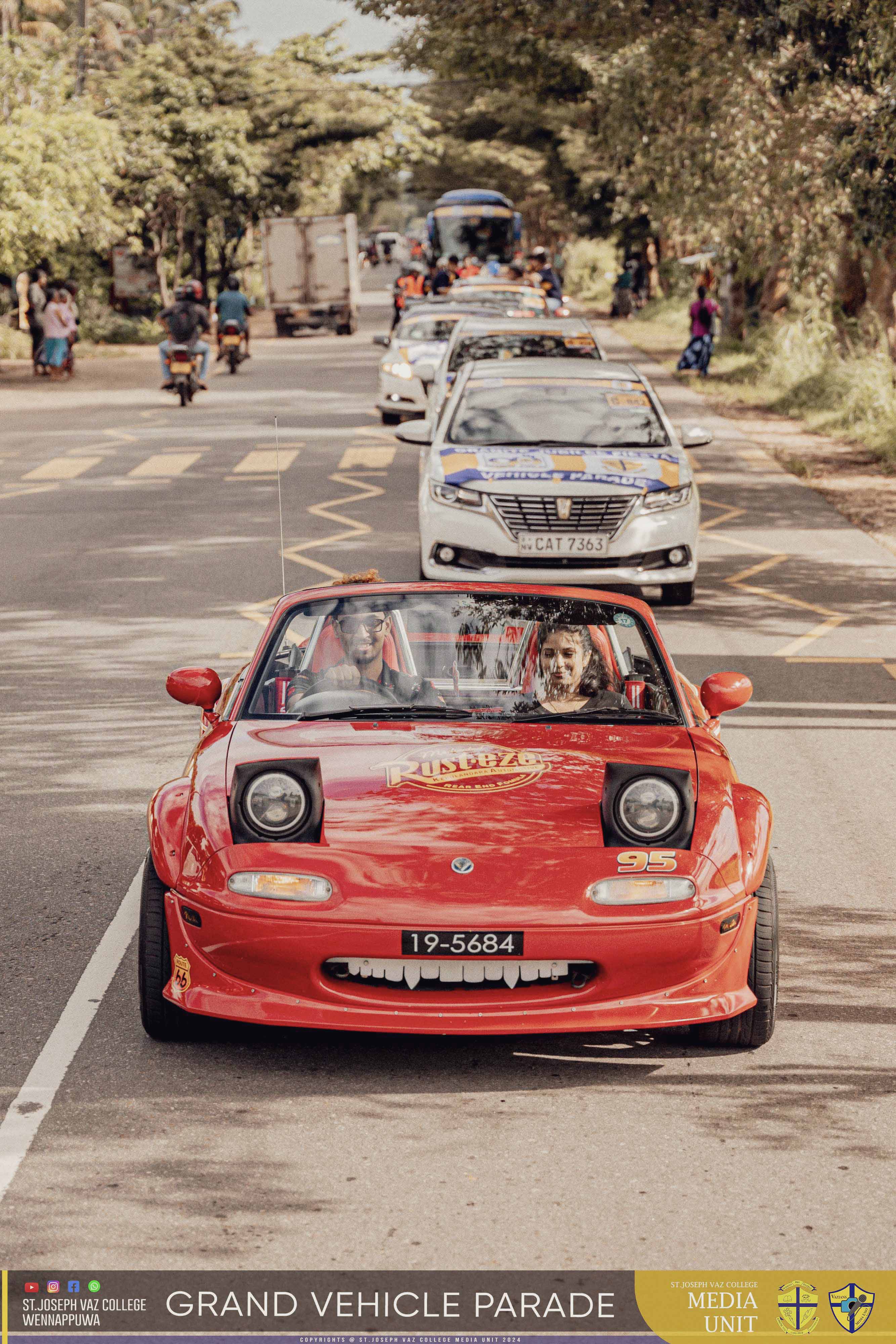 Grand Vehicle Parade - Granite Jubilee Fiesta - St. Joseph Vaz College - Wennappuwa - Sri Lanka