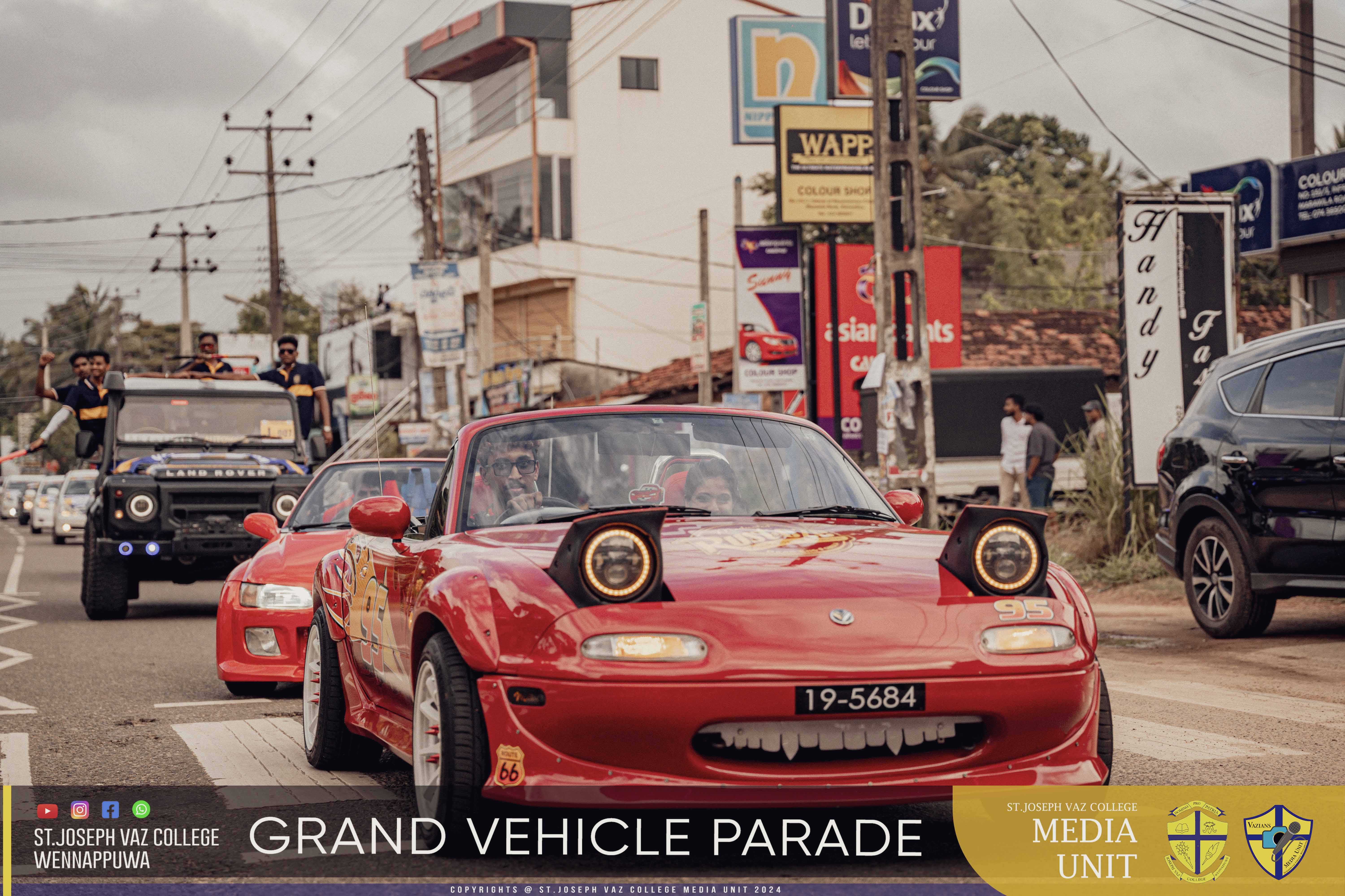 Grand Vehicle Parade - Granite Jubilee Fiesta - St. Joseph Vaz College - Wennappuwa - Sri Lanka